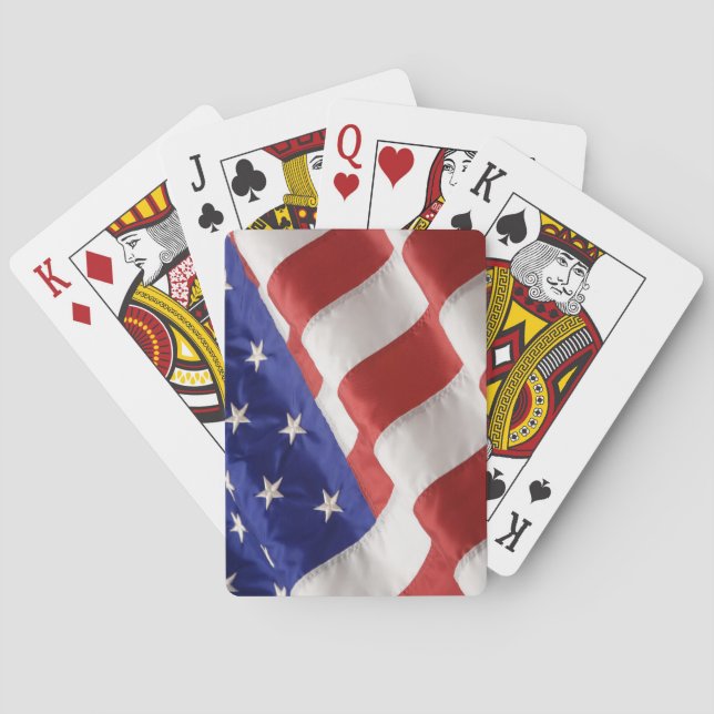 Baraja De Cartas Bandera de EE. UU. (Reverso)