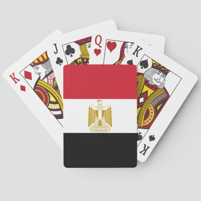 Baraja De Cartas Bandera de Egipto (Reverso)