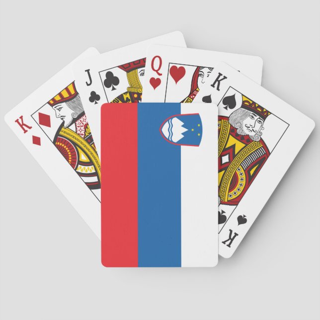 Baraja De Cartas Bandera de Eslovenia (Reverso)