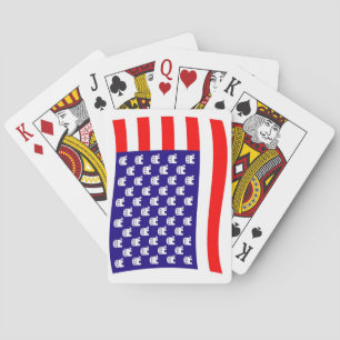 Baraja De Cartas Bandera de estrellas y franjas republicana