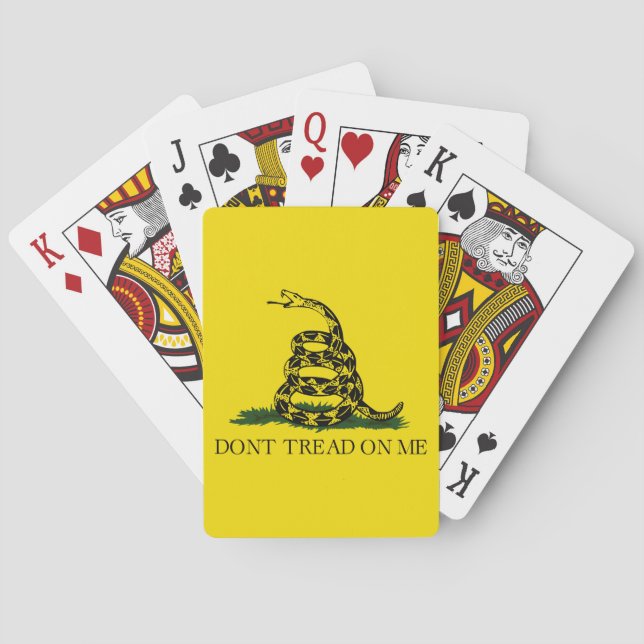 Baraja De Cartas Bandera de Gadsden (Reverso)