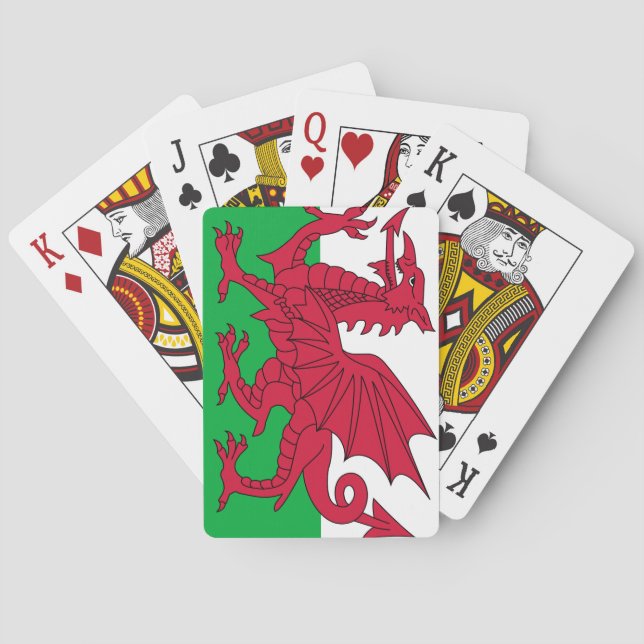 Baraja De Cartas Bandera de Gales (Reverso)