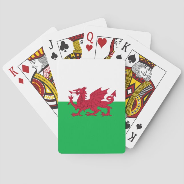 Baraja De Cartas Bandera de Gales (Cymru) (Reverso)