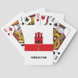 Baraja De Cartas Bandera de Gibraltar