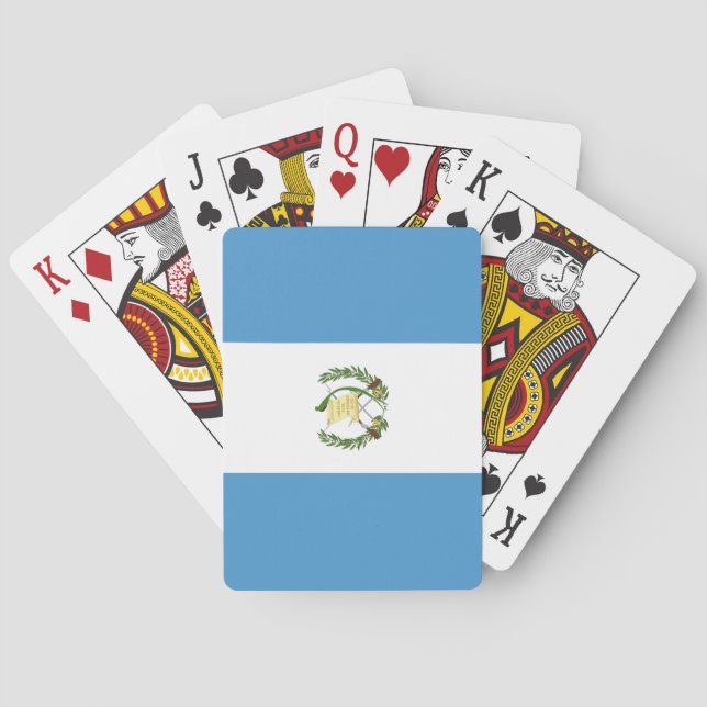 Baraja De Cartas Bandera de Guatemala (Reverso)