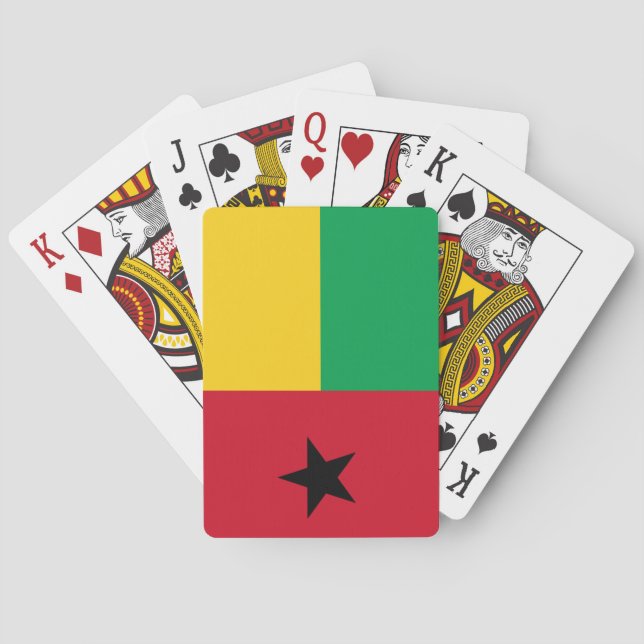 Baraja De Cartas Bandera de Guinea-Bissau (Reverso)