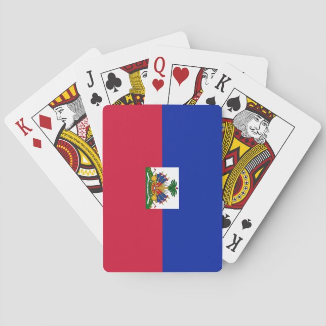 Baraja De Cartas Bandera de Haití (haitiano) (Reverso)
