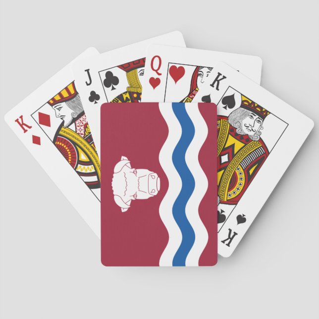 Baraja De Cartas Bandera de Herefordshire (condado del Reino Unido) (Reverso)