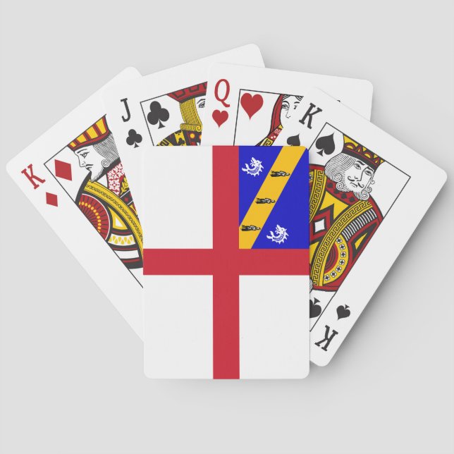 Baraja De Cartas Bandera de Herm (Reverso)