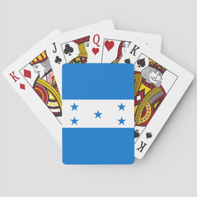 Baraja De Cartas Bandera de Honduras (Reverso)