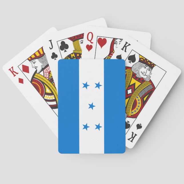 Baraja De Cartas Bandera de Honduras (Reverso)