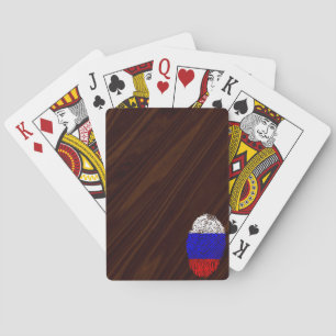 Baraja De Cartas Bandera de huellas dactilares de Rusia