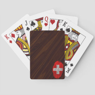 Baraja De Cartas Bandera de huellas digitales en Suiza