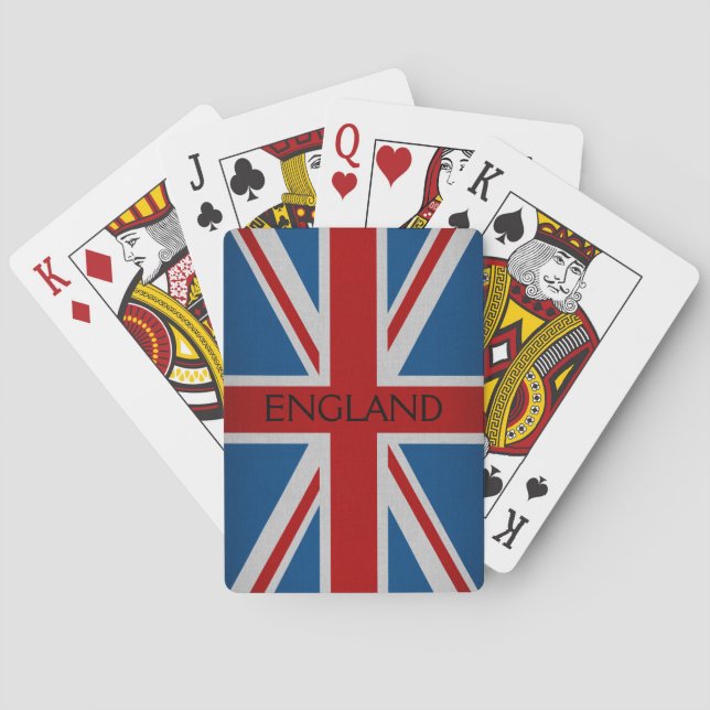 Baraja De Cartas Bandera de Inglaterra (Reverso)