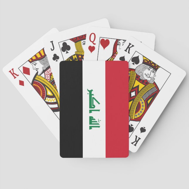 Baraja De Cartas Bandera de Irak (Reverso)