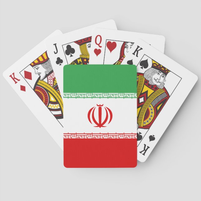 Baraja De Cartas Bandera de Irán (Reverso)