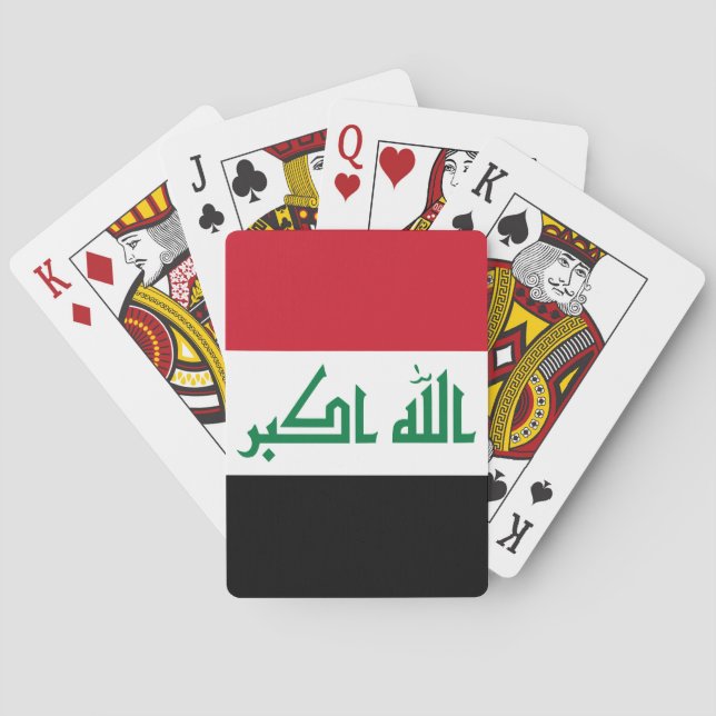 Baraja De Cartas Bandera de Iraq (Reverso)