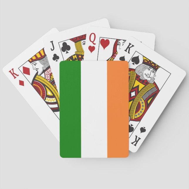 Baraja De Cartas Bandera de Irlanda Total  (Reverso)