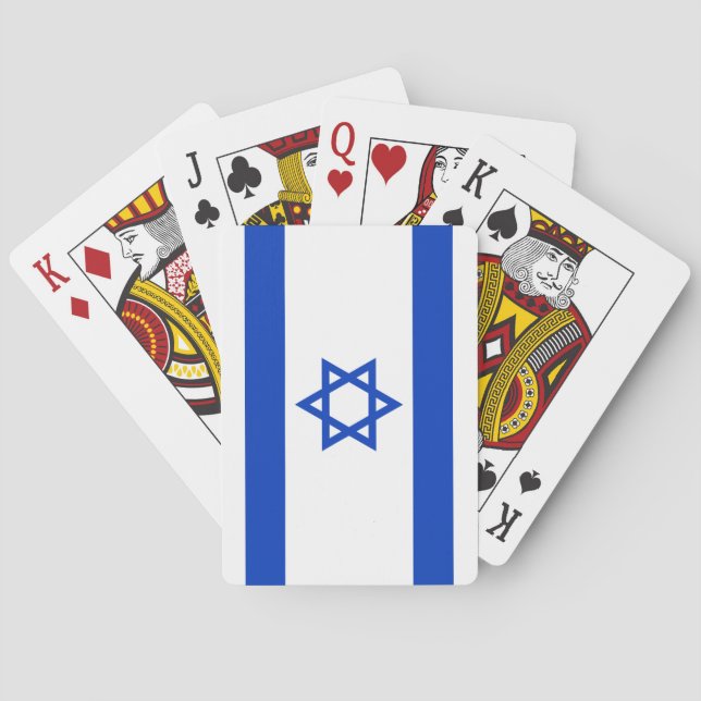 Baraja De Cartas Bandera de Israel (Reverso)