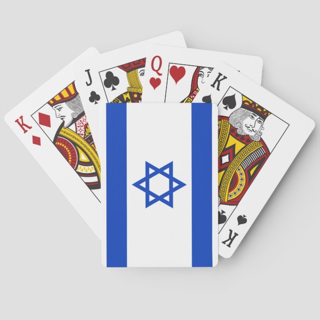 Baraja De Cartas Bandera de Israel (Reverso)