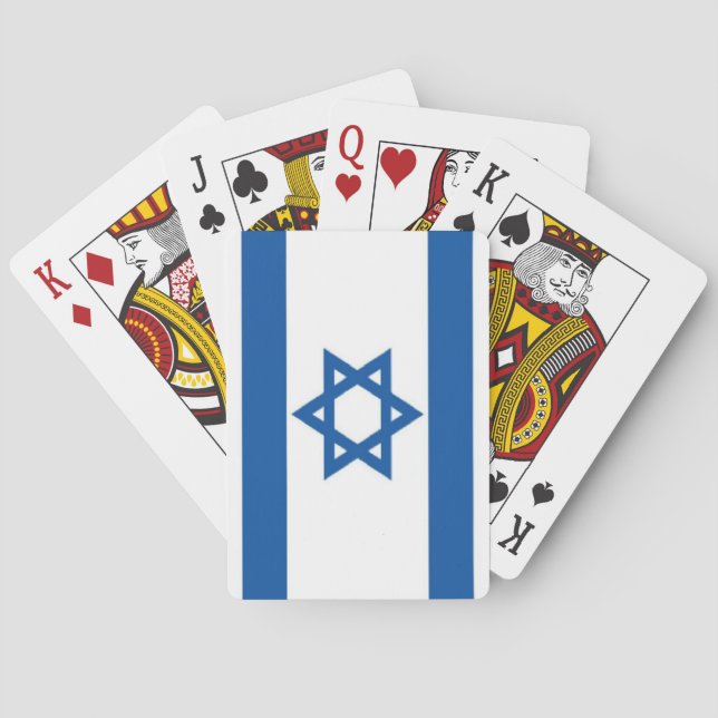 Baraja De Cartas Bandera de Israel (Reverso)