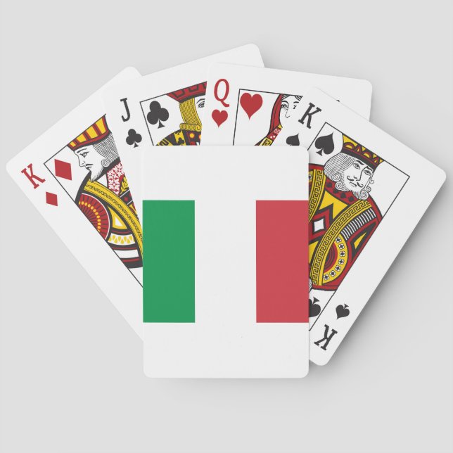 Baraja De Cartas Bandera de Italia (Reverso)