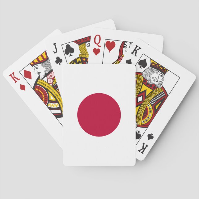 Baraja De Cartas Bandera de Japón (Reverso)