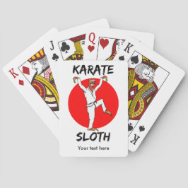 Baraja De Cartas Bandera de Japón de Sloth Karate divertida