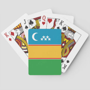 Baraja De Cartas Bandera de Karakalpakstan