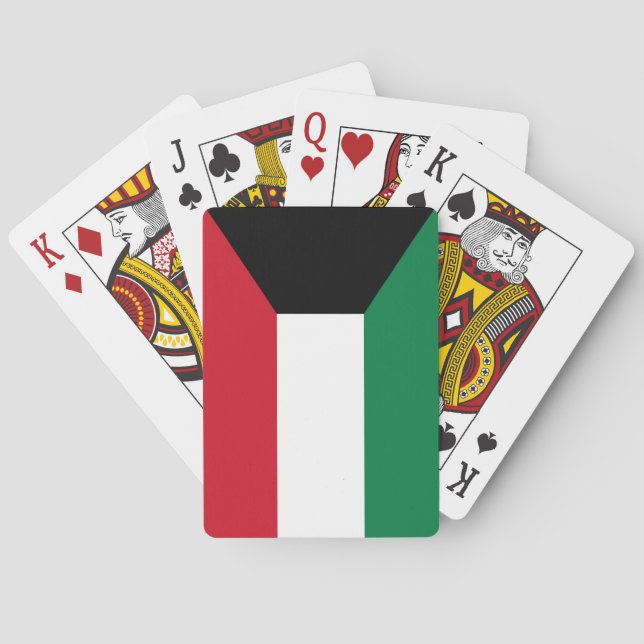 Baraja De Cartas Bandera de Kuwait (Reverso)
