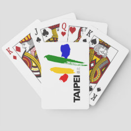 Baraja De Cartas Bandera de la ciudad de Taipei (Taiwán)