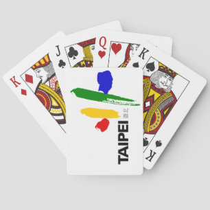 Baraja De Cartas Bandera de la ciudad de Taipei (Taiwán)