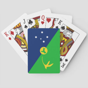 Baraja De Cartas Bandera de la Isla de Navidad