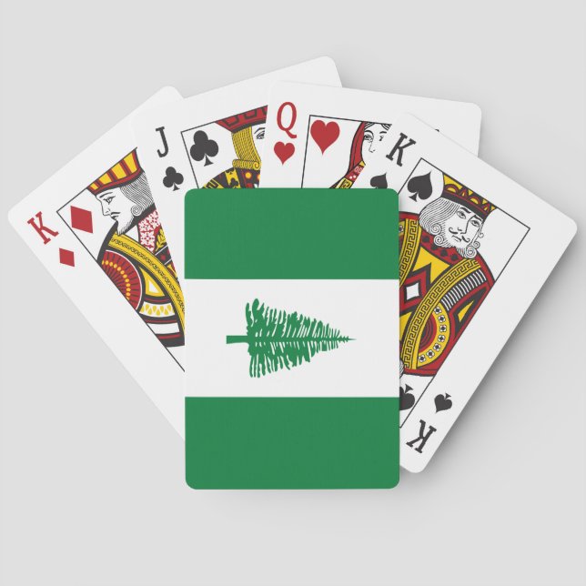 Baraja De Cartas Bandera de la isla de Norfolk (Reverso)