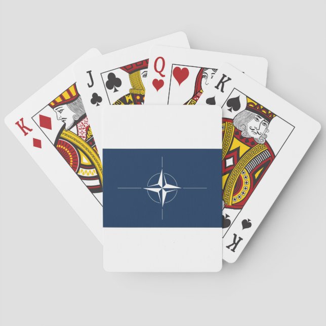Baraja De Cartas Bandera de la OTAN (Reverso)