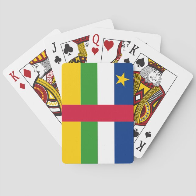 Baraja De Cartas Bandera de la República Centroafricana (Reverso)