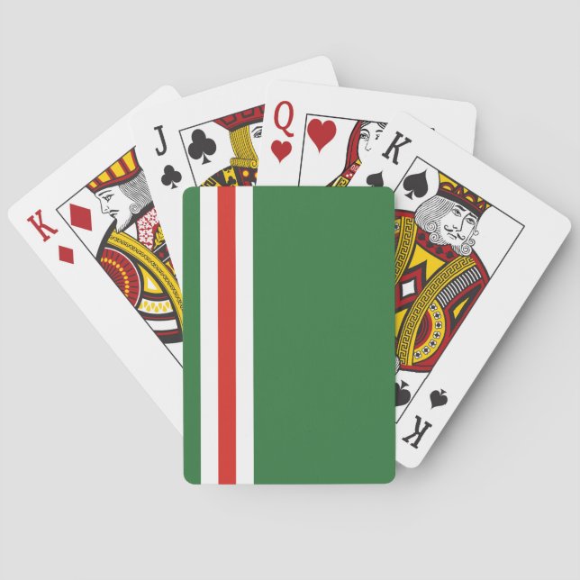 Baraja De Cartas Bandera de la República Chechena de Ichkeria (Reverso)