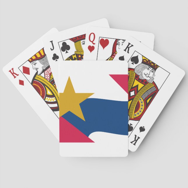 Baraja De Cartas Bandera de Lafayette, Indiana (Reverso)