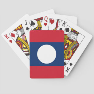 Baraja De Cartas Bandera de Laos