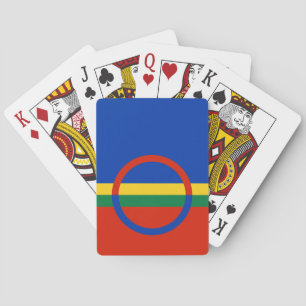 Baraja De Cartas Bandera de Laponia (Navidades) (Sami) (Laplander)