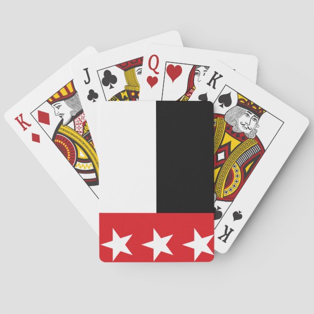 Baraja De Cartas Bandera de Laredo (Texas) (Reverso)