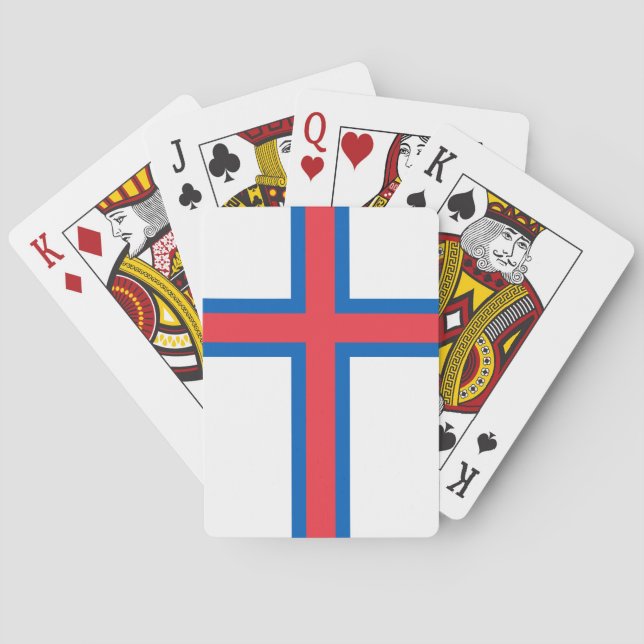 Baraja De Cartas Bandera de las Islas Feroe (Reverso)