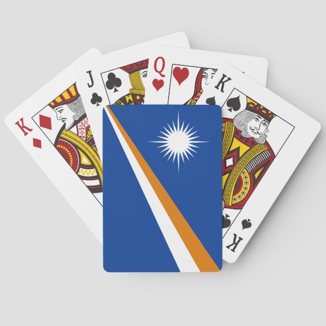 Baraja De Cartas Bandera de las Islas Marshall (Reverso)