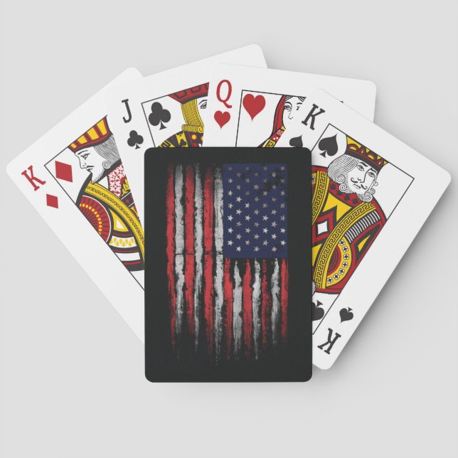 Baraja De Cartas Bandera de los Estados Unidos (Reverso)