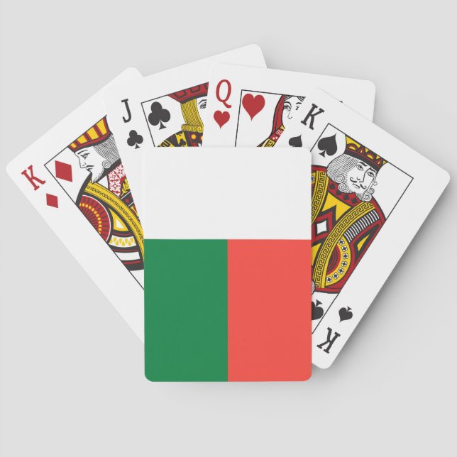 Baraja De Cartas Bandera de Madagascar (Reverso)