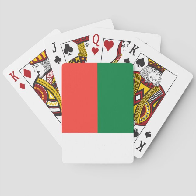 Baraja De Cartas Bandera de Madagascar (Reverso)