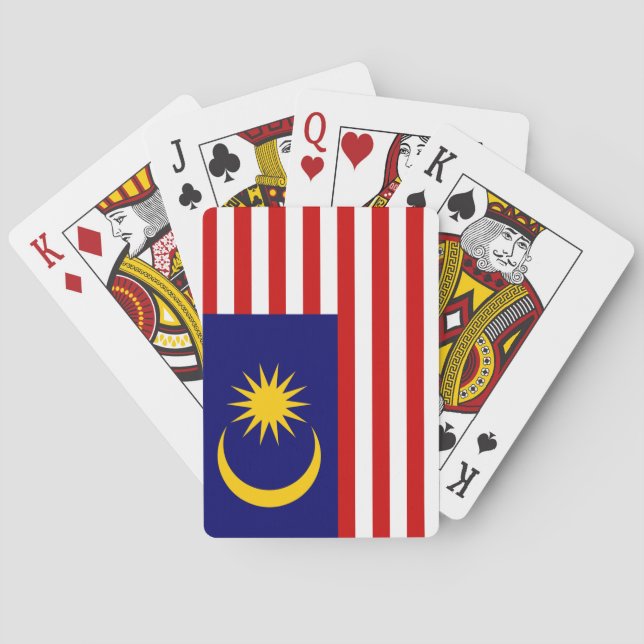 Baraja De Cartas Bandera de Malasia (Reverso)