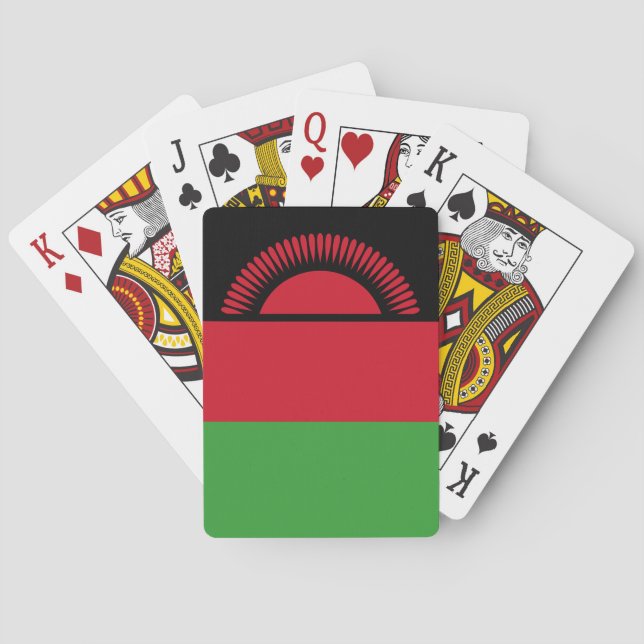 Baraja De Cartas Bandera de Malawi (Reverso)