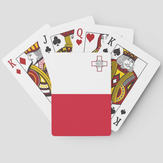 Baraja De Cartas Bandera de Malta (Reverso)