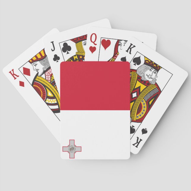 Baraja De Cartas Bandera de Malta (Reverso)